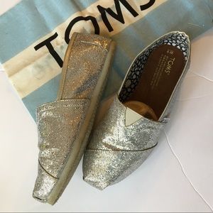 Silver Glitter TOMS classics